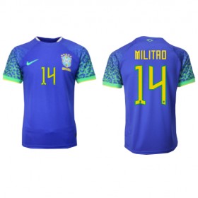 Goedkope Brazilië Eder Militao 14 Uitshirt World Cup 2022